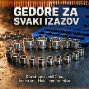 Nasadni ključevi set 1/2 dvanaestougaoni 8-32mm 19 komada