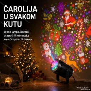 Novogodišnji PROJEKTOR sa prazničnim motivima