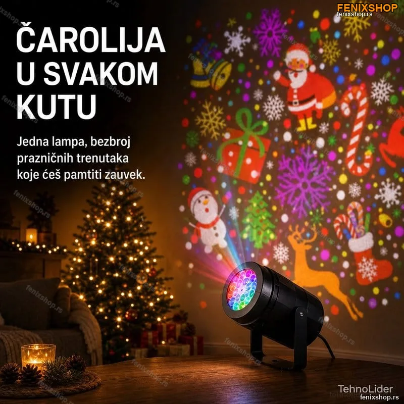 Novogodišnji PROJEKTOR sa prazničnim motivima Novogodišnji PROJEKTOR sa prazničnim motivima