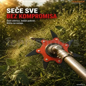 Nož sa 6 oštrica za trimer — univerzalni metalni disk za kosilicu i trimer