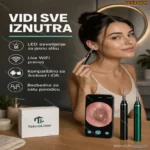 Otoskop Kamera za Uši sa LED Svetlom – Sigurno Čišćenje Ušnog Kanala