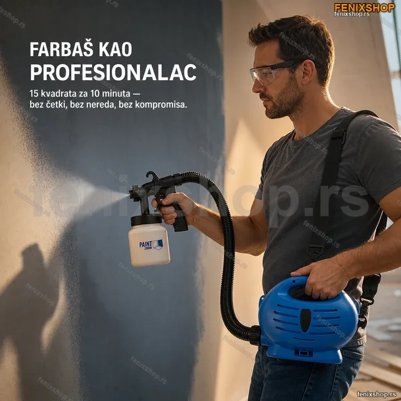 Paint Zoom Električni Pištolj za Farbanje – Brzo i Uredno Bojenje Zidova Paint Zoom Električni Pištolj za Farbanje – Brzo i Uredno Bojenje Zidova