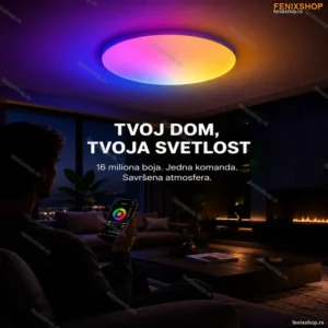 Pametna LED Plafonjera sa WiFi upravljanjem i 16 miliona boja