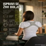 Pametni Korektor Držanja Leđa i Kičme sa Vibracionim Podsetnicima
