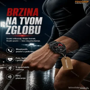 Pametni Sat GTS – Sportski Dizajn, Bluetooth Pozivi i Praćenje Zdravlja