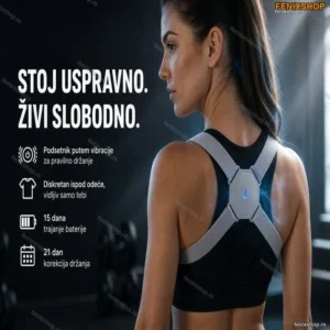 Pametni steznik korektor za leđa sa senzorom