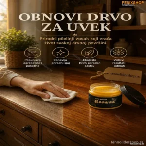 Pčelinji Vosak za Poliranje i Zaštitu Drveta – Prime Shop
