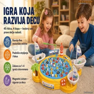 Pecanje ribica Veliki set 45 riba + 4 štapa za pecanje-edukativna igracka
