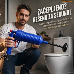 Pištolj za Čišćenje Odvoda – Pneumatski Čistač Začepljenih Cevi