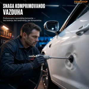 Pneumatski Izvlakač Limarije sa Vakum Sistemom – Kompresorski Alat za Karoseriju