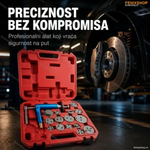 Pneumatski set alata za kočione cilindre – 16 delova