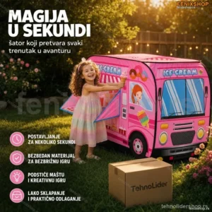 Pop-up Šator za Decu – Kamion za Sladoled