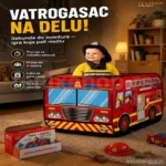Pop-up Šator za Decu – Vatrogasno Vozilo