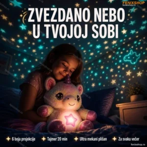 Predivna Plišana Igračka Sa PROJEKTOROM Zvezdanog Neba-Jednorog