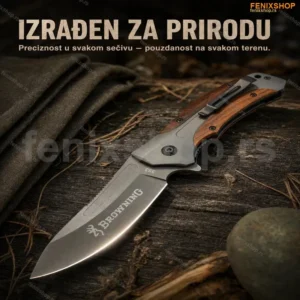 Preklopni lovački nož sa drvenom drškom 353