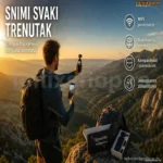 Prenosiva Kamera za Snimanje sa Stabilizacijom i WiFi Vezom