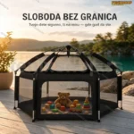 Prenosiva ogradica za bebe — šator za igru 150x120cm
