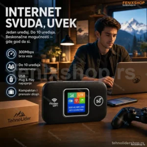 Prenosivi WiFi Ruter 300Mbps – Mobilni Hotspot za Do 10 Uređaja