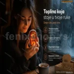 Prenosni Električni Grejač za Ruke – USB-C Punjenje, 4 Nivoa Temperature