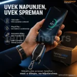 Privezak Punjač za Telefon – Mini Prenosna Baterija Android (1500 mAh)