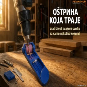 Profesionalni Alat za Oštrenje Svrdla – 3 Veličine, Korund Abraziv