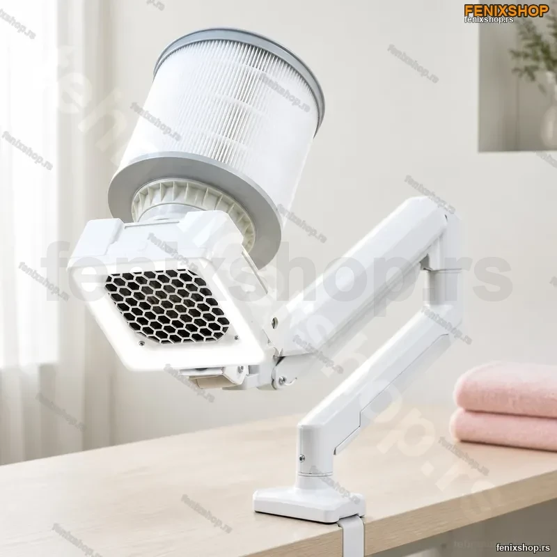 Profesionalni Aspirator za Nokte sa HEPA Filterom i LED Lampom 40W – Stoni Usisivač Prašine za Manikir i Pedikir Profesionalni Aspirator za Nokte sa HEPA Filterom i LED Lampom 40W – Stoni Usisivač Prašine za Manikir i Pedikir