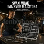 Profesionalni Set Kombinovanih Ključeva 6-32mm – 22 Komada u Koferu