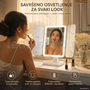 Profi Punjivo Ogledalo za Šminku sa LED svetlom