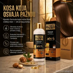 Proten Brazilian Šampon sa Keratinom – Nega za Glatku i Sjajnu Kosu