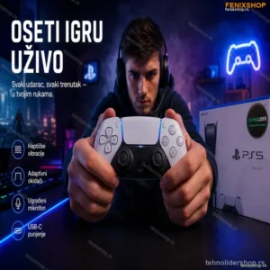 PS5 Kontroler DualSense Beli – Originalni Sony PlayStation 5 Džojstik