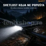 Punjiva LED lampa za bicikl — vodootporna, 6 modova