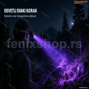 Punjiva Naglavna Lampa Sa UV Svetlom, Zumom i IPX68 Zaštitom