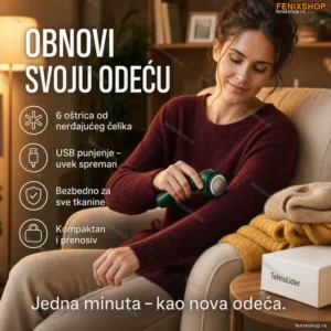 Punjivi Električni Trimer za Dlačice na Odeći – Obnovi Odeću