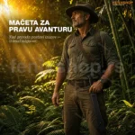 Rambo mačeta za lov, kampovanje i bushcraft — full tang