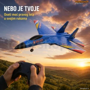RC Avion SU-27 na Daljinsko Upravljanje sa Punjivom Baterijom