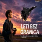 RC Avion SU-57 – Borbeni Model sa Žiroskopom i Punjivom Baterijom
