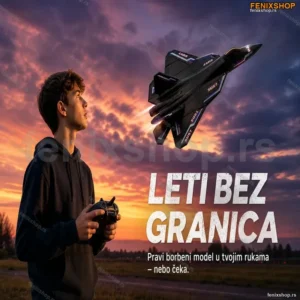 RC Avion SU-57 – Borbeni Model sa Žiroskopom i Punjivom Baterijom