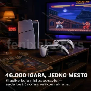 Retro TV konzola RS5 sa dva bežična džojstika i 46.000