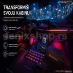 RGB LED Trake za Auto Enterijer – Set od 4 Komada sa App Kontrolom