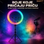 RGB prstenasto svetlo 45 cm — profesionalna ring lampa sa