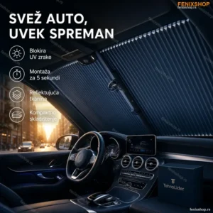 Roletna za Auto – Zaštita Od Sunca i UV Zraka