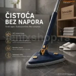 Rotirajući Mop Brisko 360° – Teleskopski Džoger sa Mikrofiber Krpom