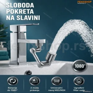 Rotirajući nastavak za slavinu 1080 stepeni