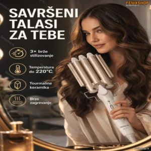 Rozia figaro za talase i lokne, tri cevi