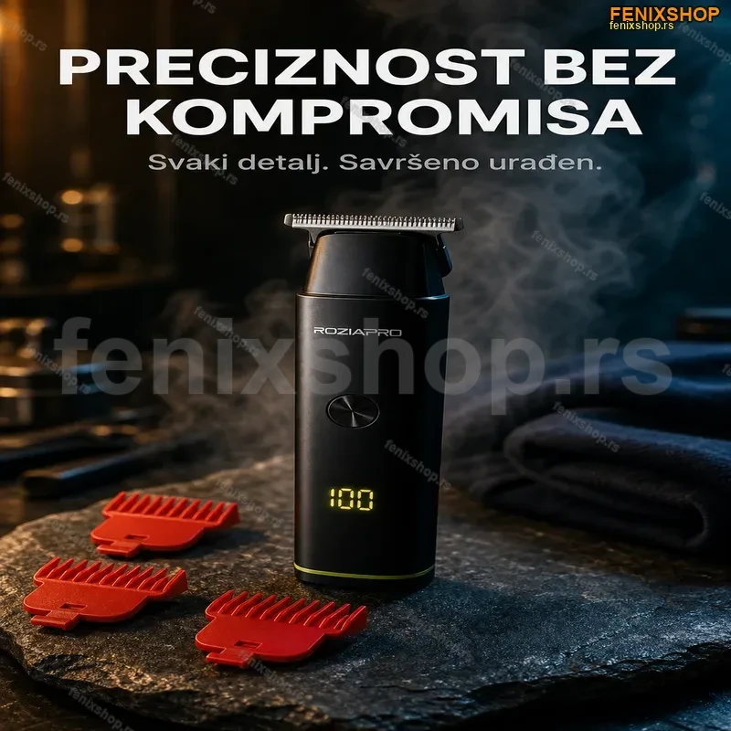 rozia-hq-371-punjiva-masinica-za-sisanje-sa-led-displejom-fenixshop Rozia HQ-371 punjiva mašinica za šišanje sa LED displejom