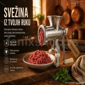 Ručna Mašina za Mlevenje Mesa – Klasična, Bez Struje