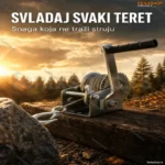 Ručno Vitlo sa Sajlom Čekrk 800lb / 365kg – Sigurno Podizanje i Povlačenje Tereta