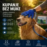 Rukavica za Kupanje i Masažu Pasa sa Ugrađenim Crevom za Vodu