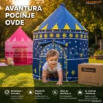 Šator za decu – Plavi/Crveni
