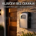 Sef za ključeve sa šifrom za apartmane i kratkoročni najam